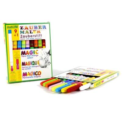 magic markers 9+1, 9 colors + 1 color-changing marker - 9 colors - oe